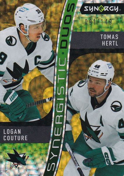 insert karta COUTURE/HERTL 23-24 Synergy Synergistic Duos Star-Star Gold /149